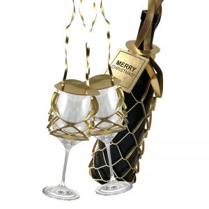 VINSTRIP - Weinglashalter "Glassling" gold